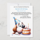 Pawsitively Fun Birthday Party Invitation Kaart (Voorkant)
