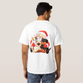 Pawsitively Huggable: Santa’s Snuggle Squad T-shirt (Achterkant volledig)