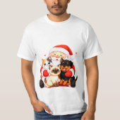 Pawsitively Huggable: Santa’s Snuggle Squad T-shirt (Voorkant)