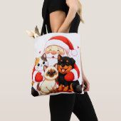 Pawsitively Huggable: Santa’s Snuggle Squad Tote Bag (Dichtbij)