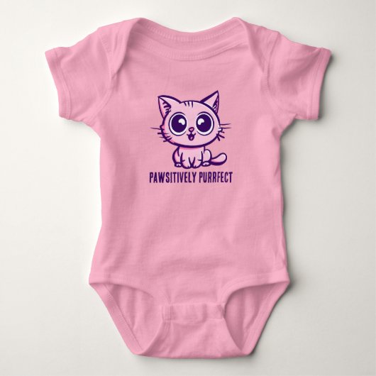 Pawsitively Purrfect, Mooie Manga Kitten Romper (Voorkant)