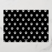 Pawsitively Spooky Halloween Pet Foto Folie Feestdagenkaart (Achterkant)