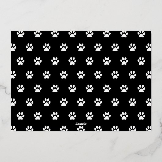 Pawsitively Spooky Halloween Pet Foto Folie Feestdagenkaart (Achterkant)