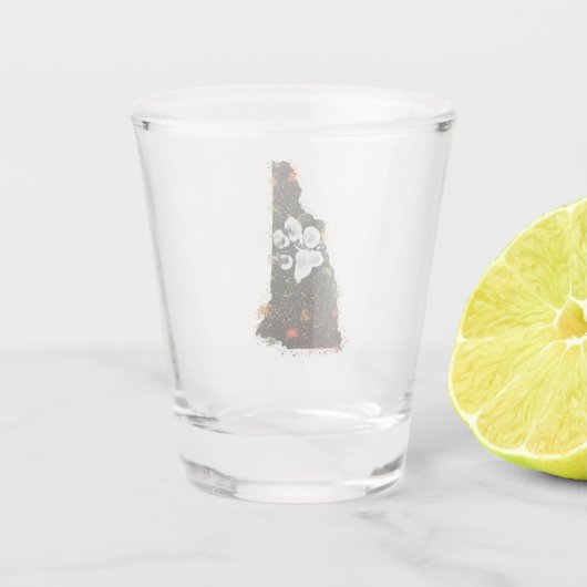 Pawsitively State New Hampshire Shot Glas (Achterkant)