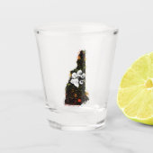 Pawsitively State New Hampshire Shot Glas (Voorkant)
