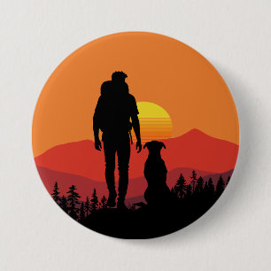 Pawsome Adventures in Natuur Ronde Button 7,6 Cm
