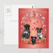 Pawsome Birthday Kaart (Voorkant / Achterkant)