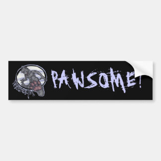 PAWSOME. BUMPERSTICKER