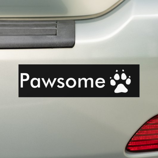 Pawsome Bumpersticker (Op auto)
