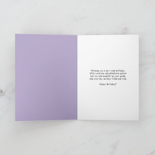 Pawsome Cadeaus Husky Puppy viert Verjaardag Kaart (Binnen)