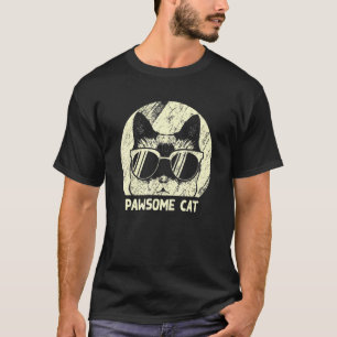Pawsome Cat Motivatie Quote Cat Inspirerend T-shirt