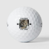 Pawsome Cat Paw Drukt Cat's Foto Golfballen (Voorkant)