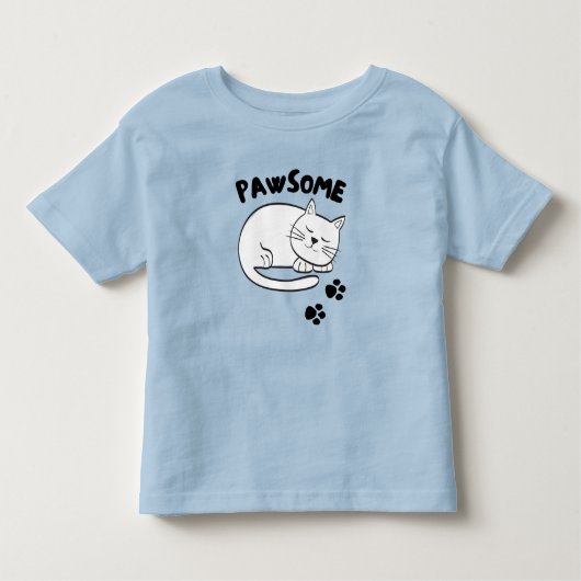 PAWSOME Cat T-Shirt (Voorkant)
