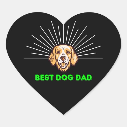 Pawsome Dad: Beste Sticker Design voor vader (Voorkant)