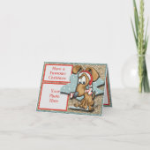 Pawsome Dog Holiday Half Fold Kaart (Voorkant)