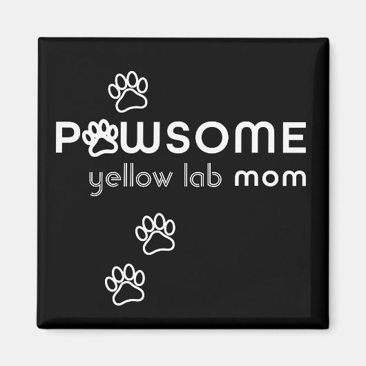 Pawsome Dog mam Car Magnet (Voorkant)