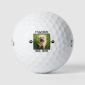 Pawsome Dog mam Paw Prints Dog's Photo Golfballen (Voorkant)