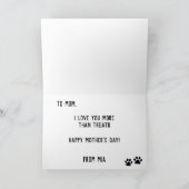 Pawsome Dog mama | Frenchie Moederdag Kaart (Binnen)