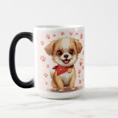 Pawsome Dog Mok: schattigheid in elke slok Magische Mok (Links)