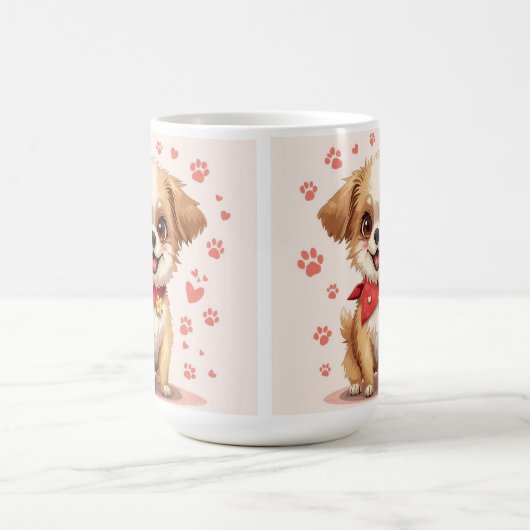 Pawsome Dog Mok: schattigheid in elke slok Magische Mok (Midden)