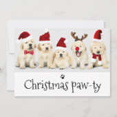 Pawsome Dog Pawty 5-fotokaart Kaart (Voorkant)