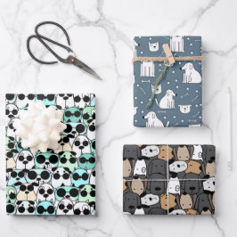 Pawsome Dogs Parade Inpakpapier Vel