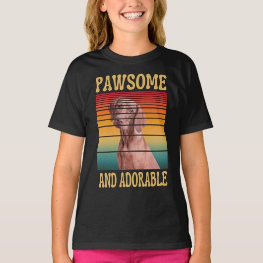 PAWSOME EN SCHATTIGE T-Shirt (Voorkant)
