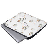 Pawsome gepersonaliseerde Kat Pattern Gadget Hoesj Laptop Sleeve (Voorkant onderkant)