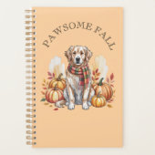 Pawsome Herfst Labrador Dog Autumn Design Planner (Voorkant)
