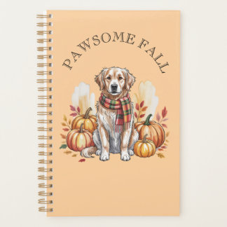 Pawsome Herfst Labrador Dog Autumn Design Planner