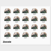 Pawsome Howlidays | Grappige hond thema vakantie f Ronde Sticker (Vel)