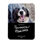 Pawsome Howlidays | Grappige hondenfoto vakantie Magneet (Verticaal)