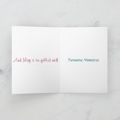 Pawsome Husky Merry Kerstmis wenskaart Feestdagen Kaart (Binnen)