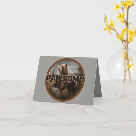 Pawsome Kaart (Gele Bloem)