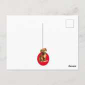 Pawsome kerstmis met een worsthond! Briefkaart (Achterkant)