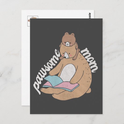 Pawsome mama briefkaart (Voorkant / Achterkant)