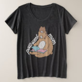 Pawsome mama grote maat t-shirt (Design voorkant)