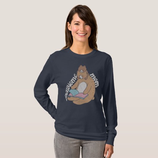 Pawsome mama T-Shirt (Voorkant volledig)