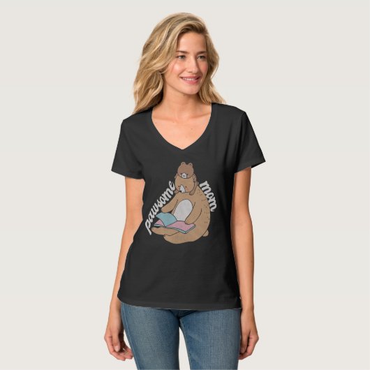 Pawsome mama T-Shirt (Voorkant volledig)