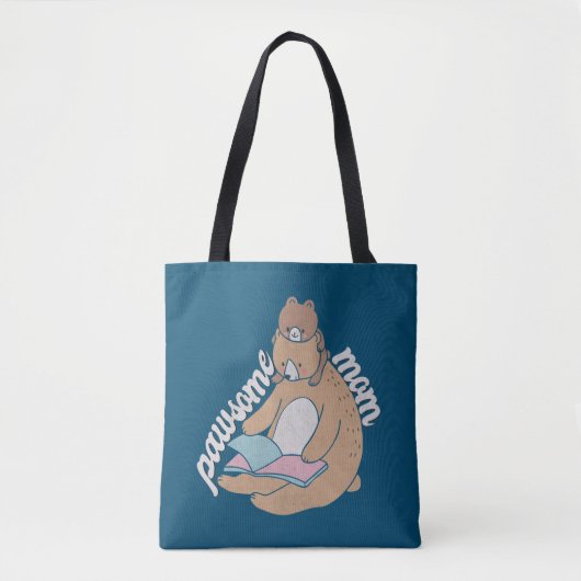 Pawsome mama tote bag (Voorkant)