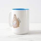 Pawsome mama tweekleurige koffiemok (Voorkant links)