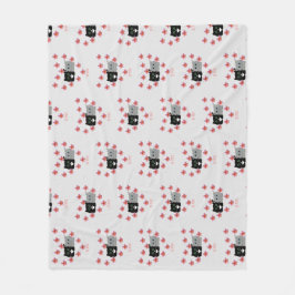 Pawsome Paar Plumeria Hart Valentijn Be Mine Fleece Deken