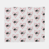 Pawsome Paar Plumeria Hart Valentijn Be Mine Fleece Deken (Voorkant (Horizontaal))