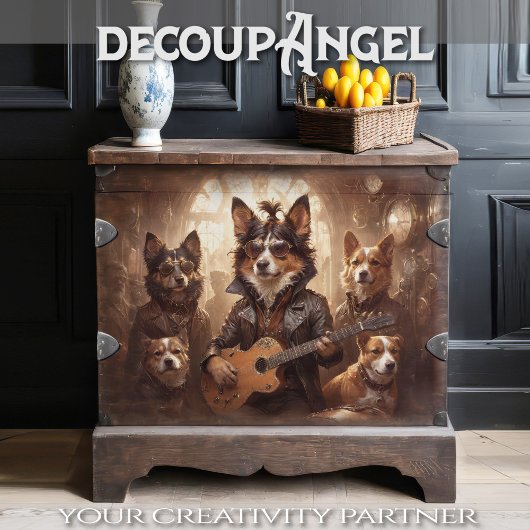 Pawsome Performance - Decoupage - Tissuepapier