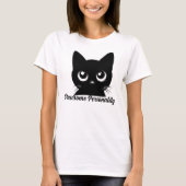 Pawsome Persoonlijkheid Kat T-Shirt – Kattenliefhe (Voorkant)