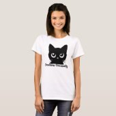 Pawsome Persoonlijkheid Kat T-Shirt – Kattenliefhe (Voorkant volledig)