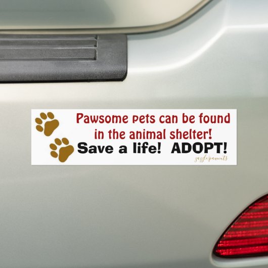 Pawsome pets bumpersticker (Op auto)