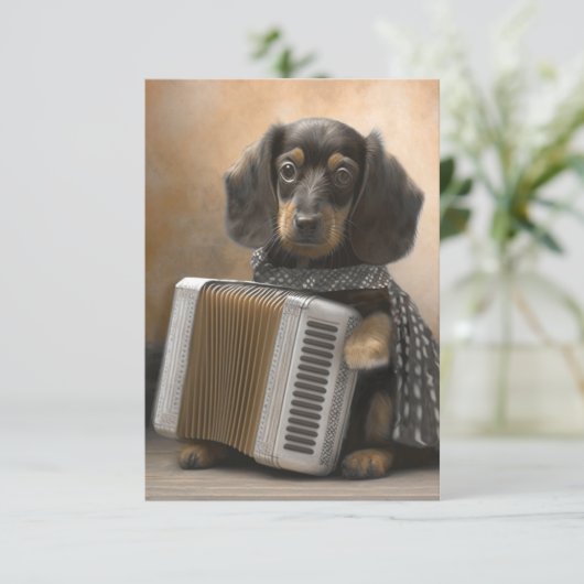 Pawsome Polka Bedankkaart (Staand voorkant)