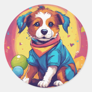 Pawsome Pup: speelse Sticker
