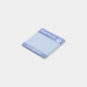 Pawsome Schattige Witte Kat Paws Blauw Post-it Not Post-it® Notes (Schuin)